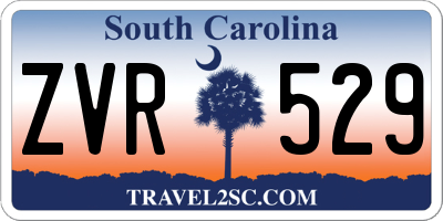 SC license plate ZVR529