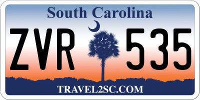 SC license plate ZVR535