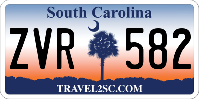 SC license plate ZVR582