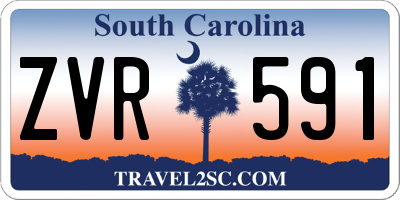 SC license plate ZVR591