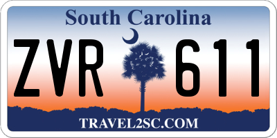 SC license plate ZVR611