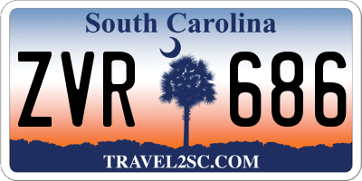 SC license plate ZVR686