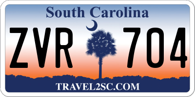 SC license plate ZVR704