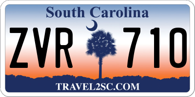 SC license plate ZVR710