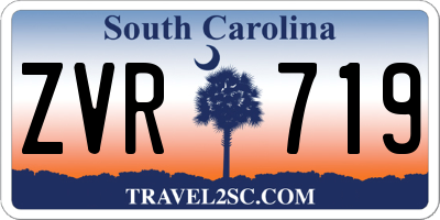 SC license plate ZVR719