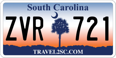 SC license plate ZVR721