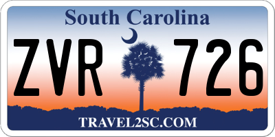 SC license plate ZVR726