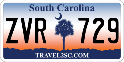 SC license plate ZVR729