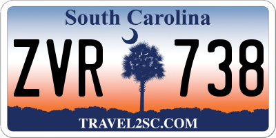 SC license plate ZVR738