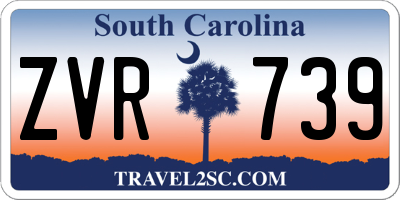 SC license plate ZVR739