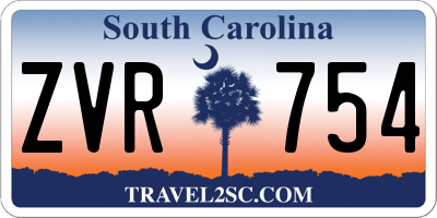 SC license plate ZVR754