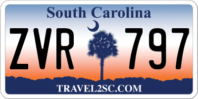SC license plate ZVR797