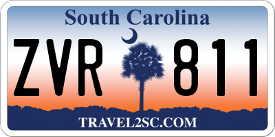 SC license plate ZVR811