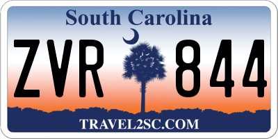SC license plate ZVR844