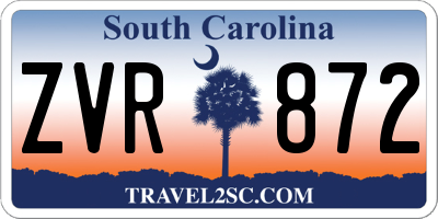 SC license plate ZVR872