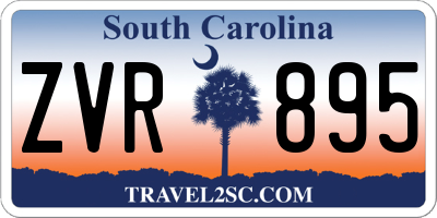 SC license plate ZVR895