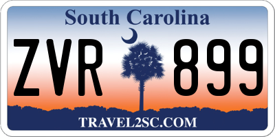 SC license plate ZVR899