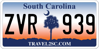 SC license plate ZVR939