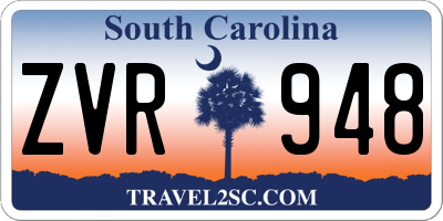 SC license plate ZVR948