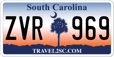 SC license plate ZVR969