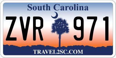 SC license plate ZVR971