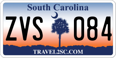 SC license plate ZVS084