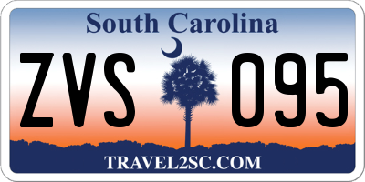 SC license plate ZVS095