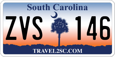 SC license plate ZVS146