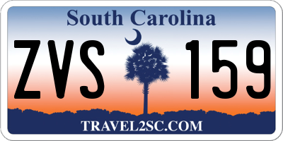 SC license plate ZVS159