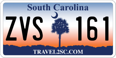 SC license plate ZVS161