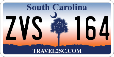 SC license plate ZVS164