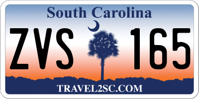 SC license plate ZVS165