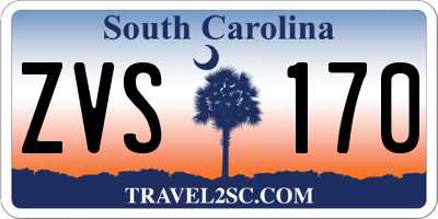 SC license plate ZVS170