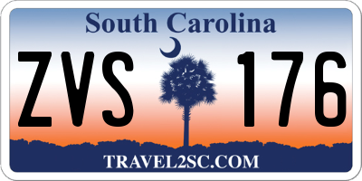 SC license plate ZVS176