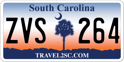 SC license plate ZVS264