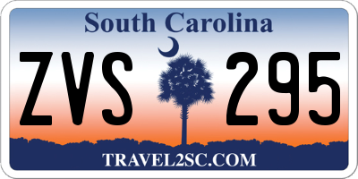 SC license plate ZVS295