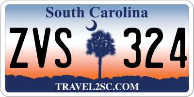 SC license plate ZVS324