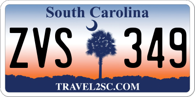 SC license plate ZVS349
