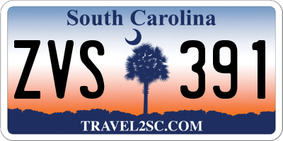 SC license plate ZVS391