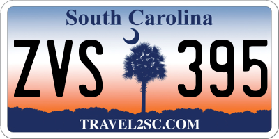 SC license plate ZVS395