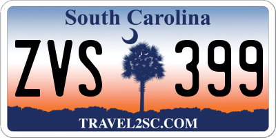 SC license plate ZVS399