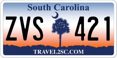 SC license plate ZVS421