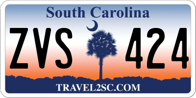 SC license plate ZVS424