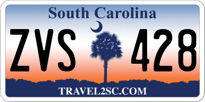 SC license plate ZVS428