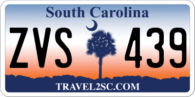 SC license plate ZVS439