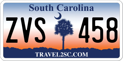 SC license plate ZVS458