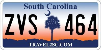 SC license plate ZVS464