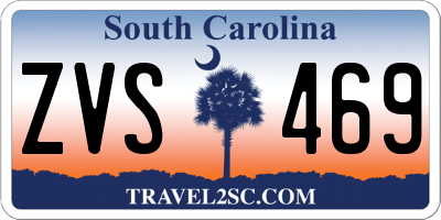 SC license plate ZVS469