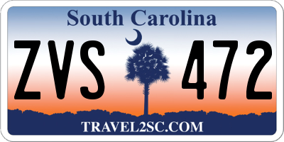 SC license plate ZVS472