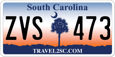 SC license plate ZVS473